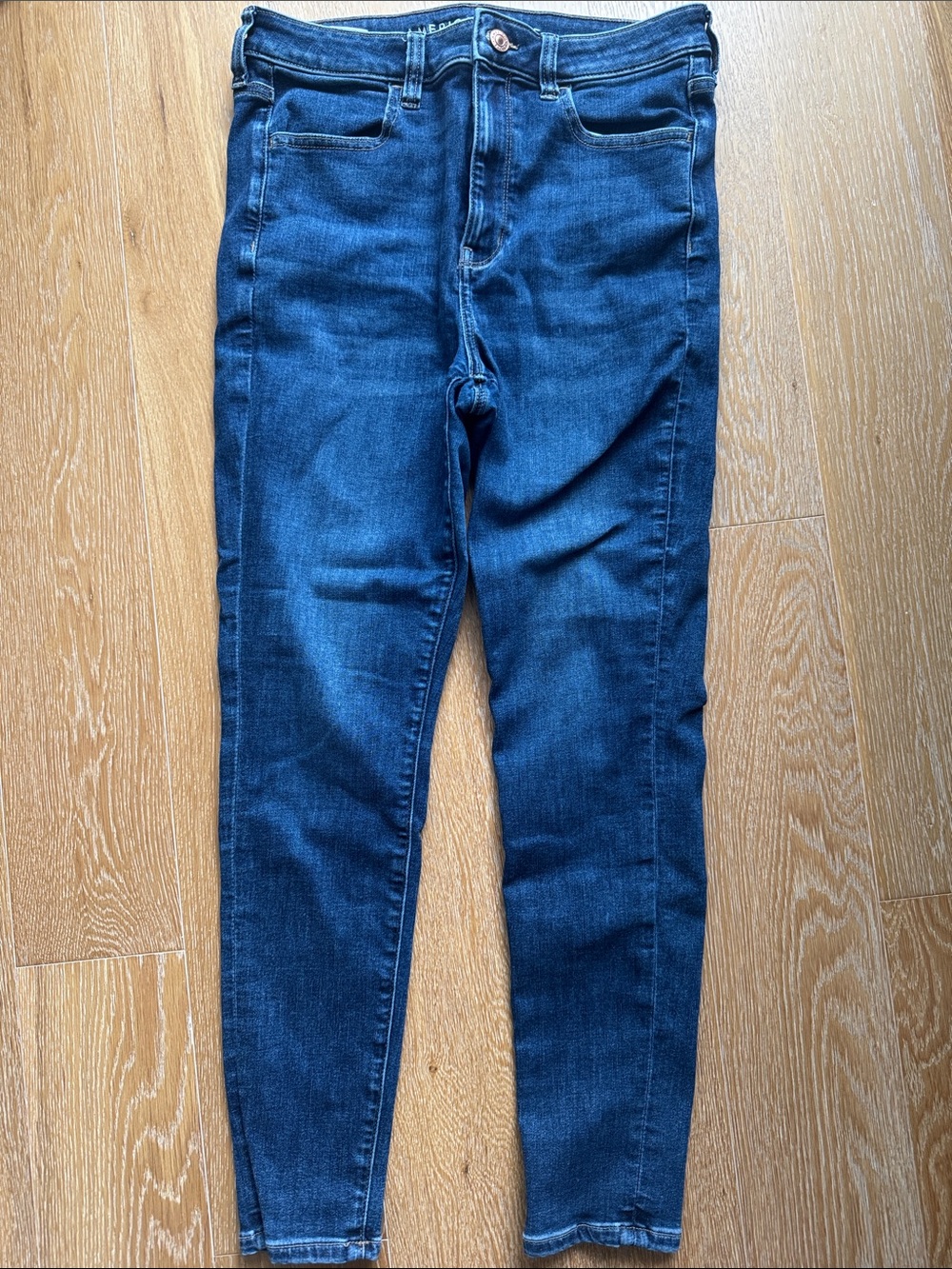 American Eagle Indigo Mid-Blue Skinny Jeans
